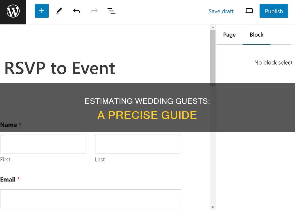 how to calculate how many quest will come to wedding