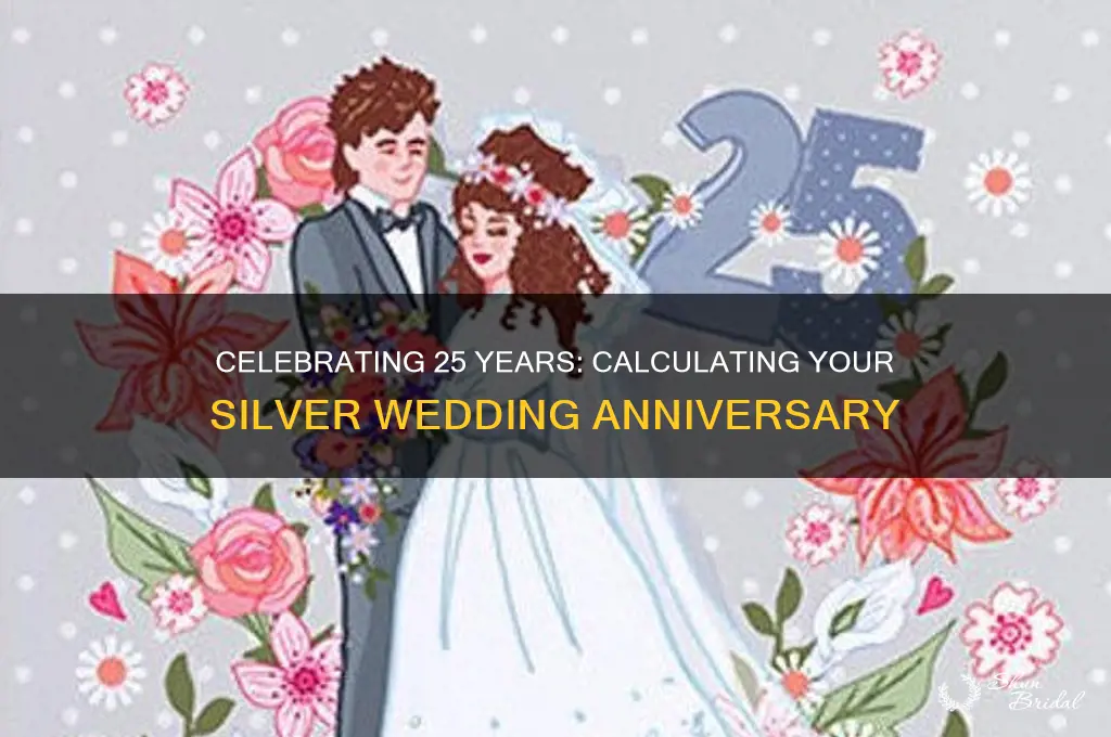 how to calculate silver jubilee wedding anniversary