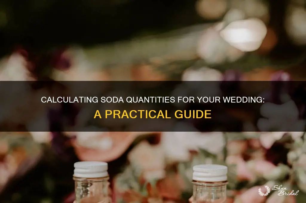 how to calculate soda for a wedding