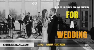 Mastering Wedding Finances: Calculating Tax and Gratuity Effortlessly