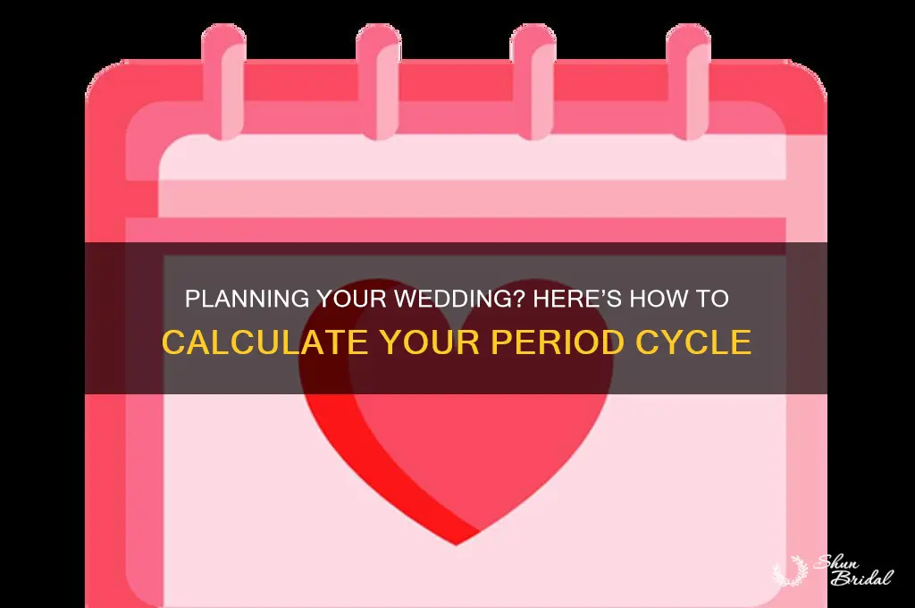 how to calculate your period for your wedding