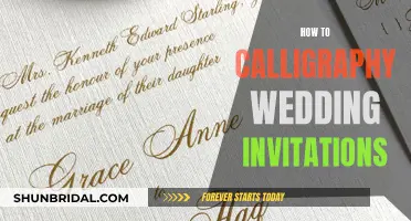 Mastering Wedding Invitation Calligraphy: A Guide for Beginners