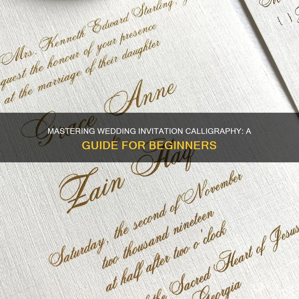 how to calligraphy wedding invitations