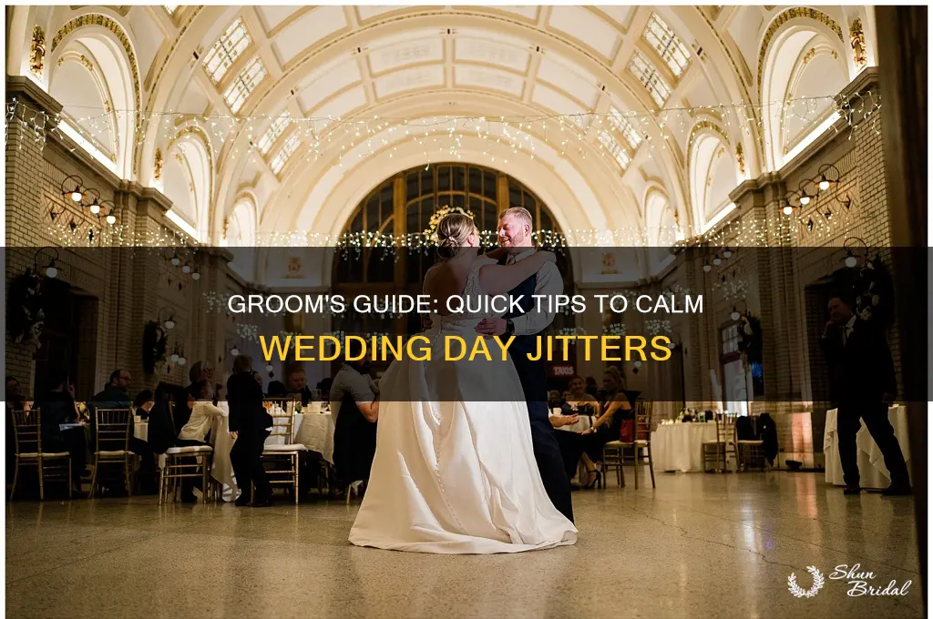 how to calm nerves before wedding groom
