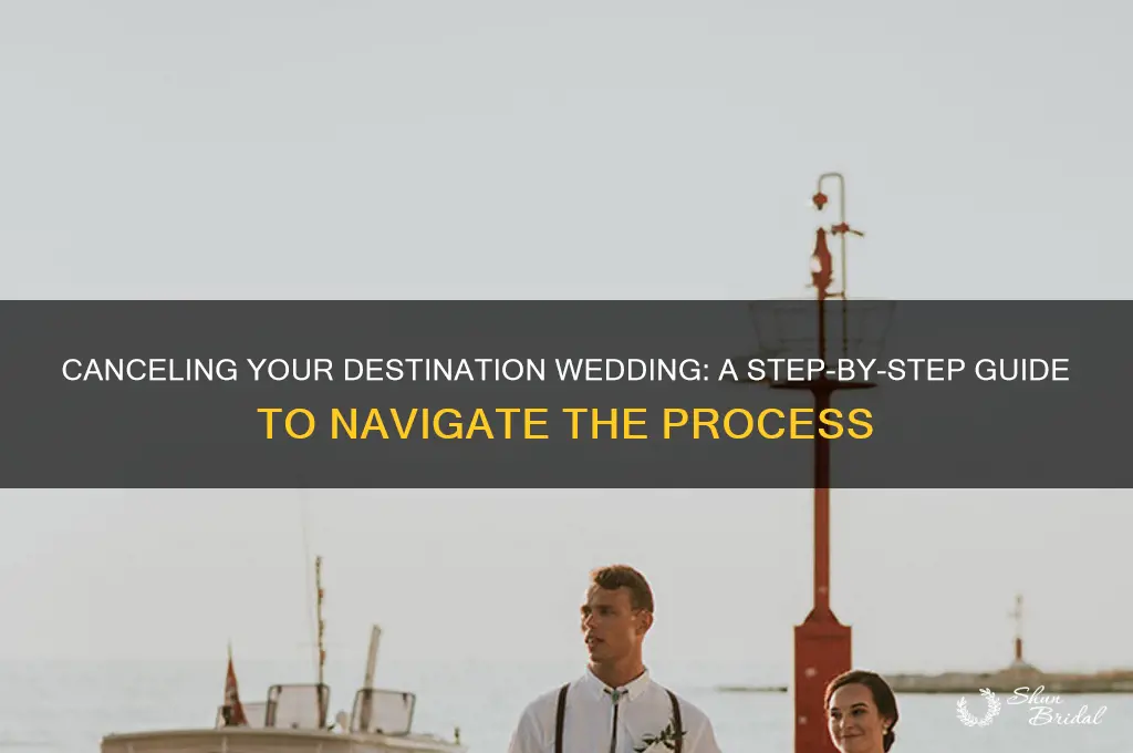 how to cancel a destination wedding