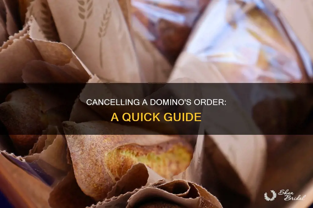 how to cancel a dominos order