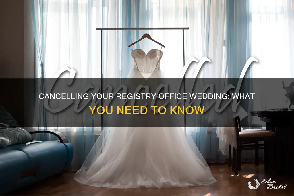 how to cancel a registry office wedding