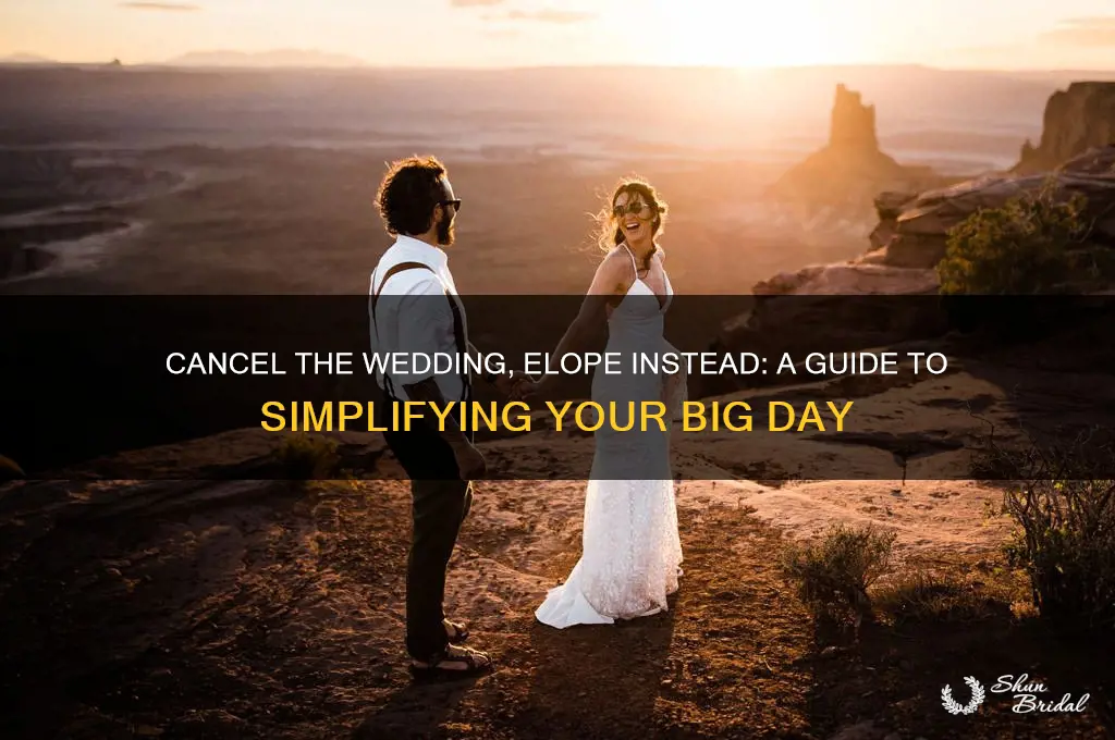 how to cancel a wedding and elope