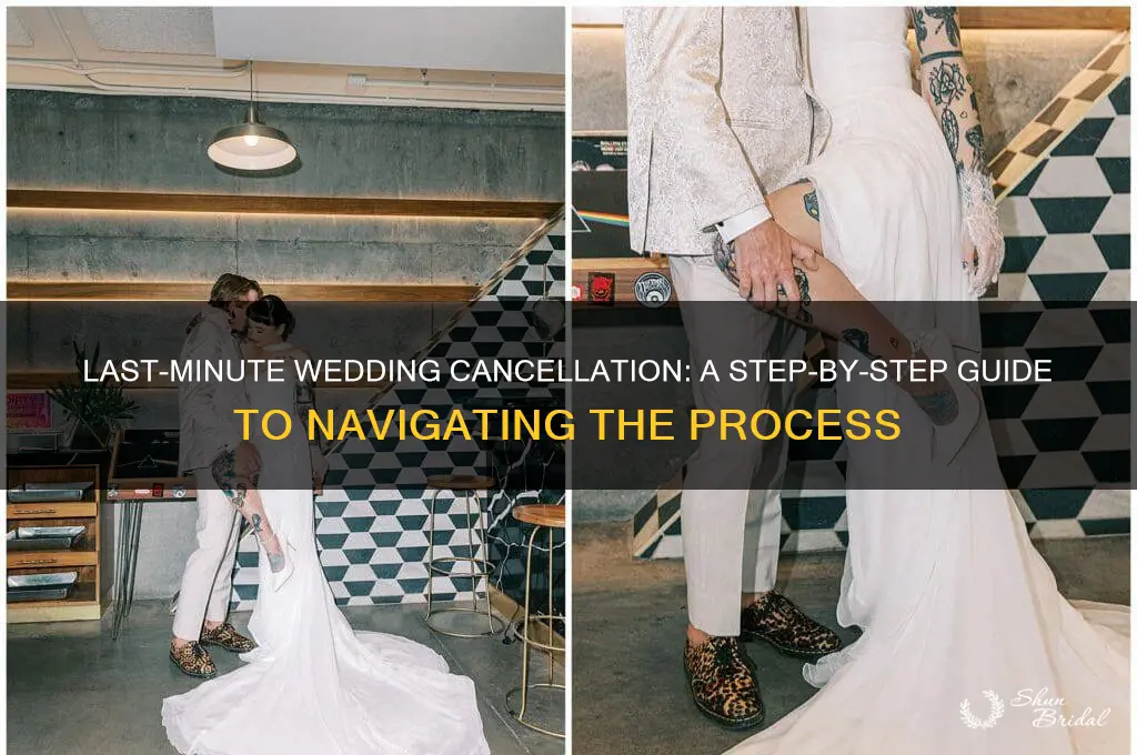 how to cancel a wedding at the last minute