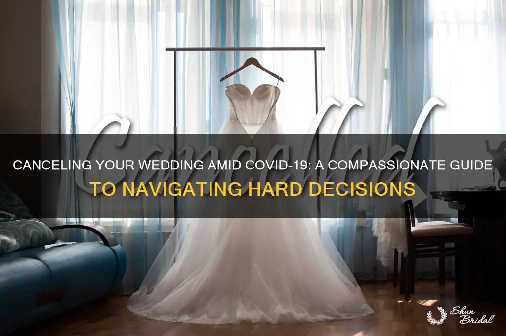 how to cancel a wedding due to coronavirus