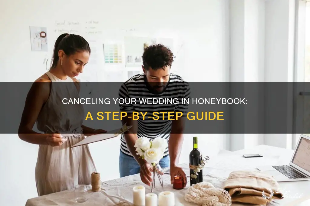 how to cancel a wedding in honeybook