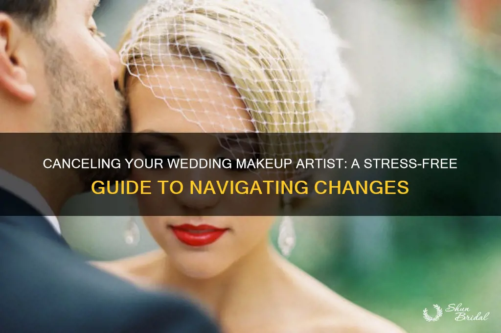 how to cancel a wedding makeup artist