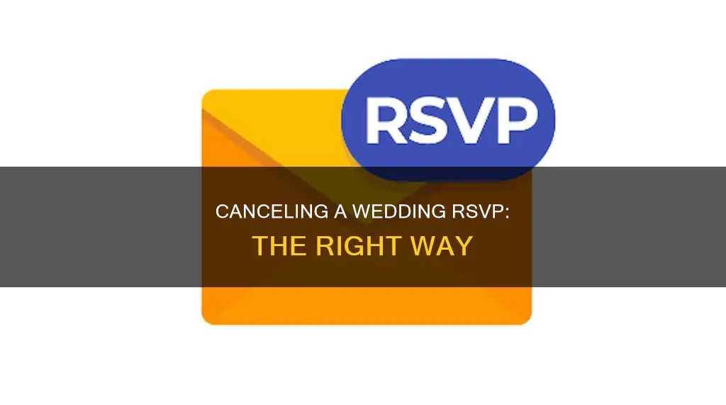 how to cancel a wedding rsvp