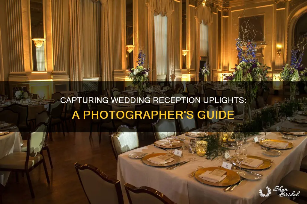 how to capture wedding reception uplights