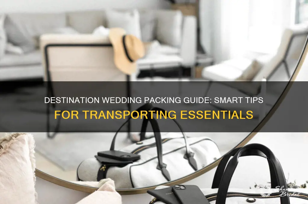 how to carry stuff for destination wedding