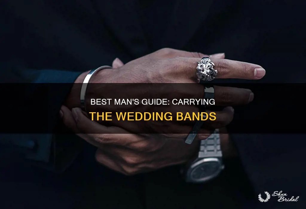 how to carry wedding bands best man