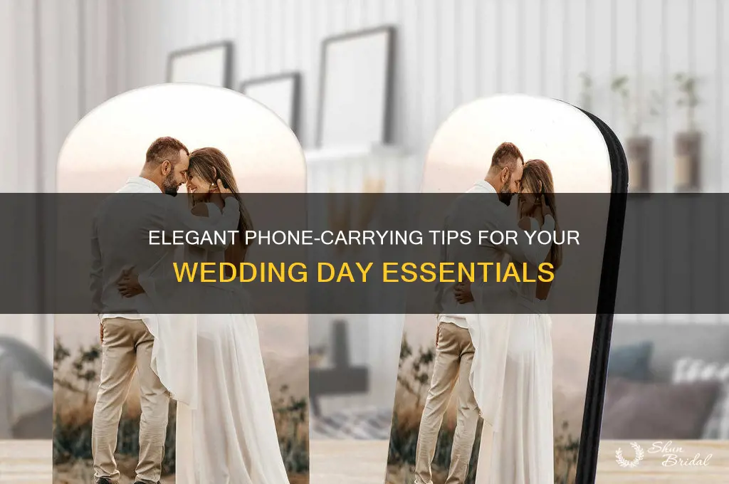 how to carry your phone at your wedding
