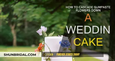 Cascading Gum Paste Flowers: Create a Blooming Wedding Cake