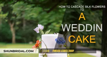 Cascading Silk Flowers: Wedding Cake Decor Tips