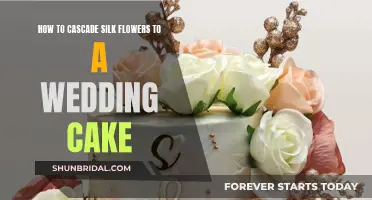 Cascading Silk Flowers: Wedding Cake Decor Tips