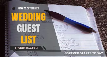 Organizing Your Wedding Guest List: A Step-by-Step Categorization Guide