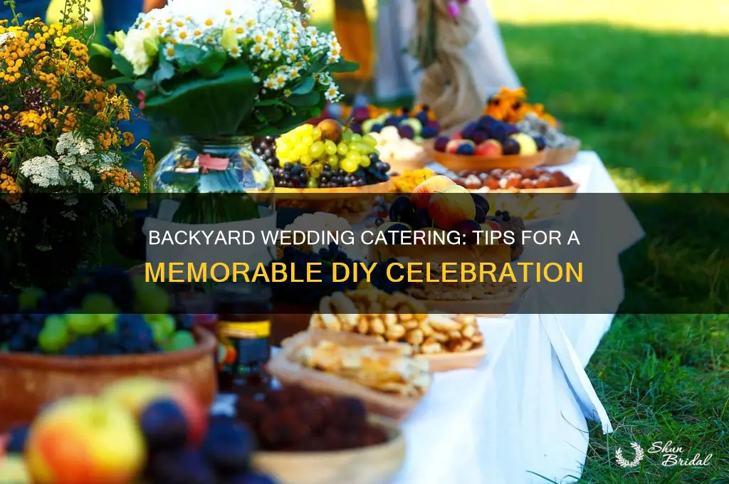 how to cater a backyard wedding