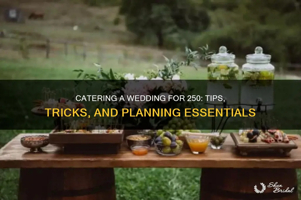 how to cater a wedding for 250