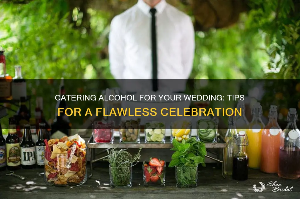 how to cater alcohol for a wedding