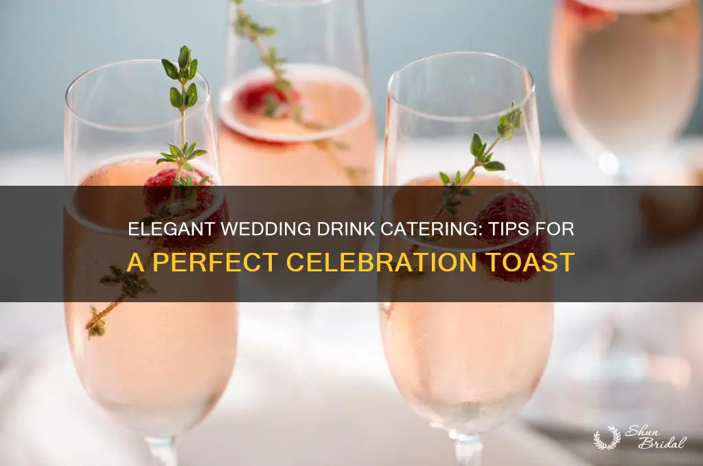 how to cater drinks for a wedding
