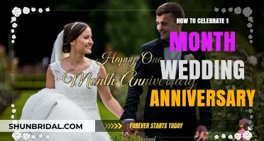 Romantic Ideas to Celebrate Your First Month of Marriage