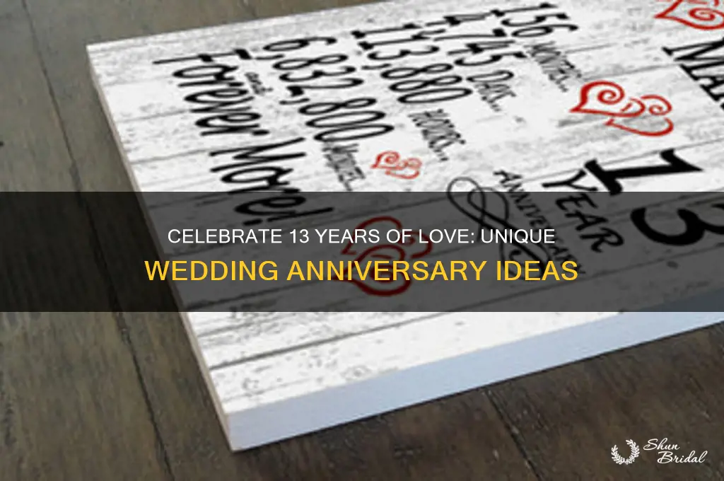 how to celebrate 13th wedding anniversary