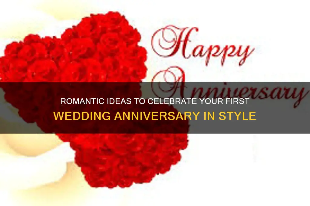 how to celebrate 1st wedding anniversary