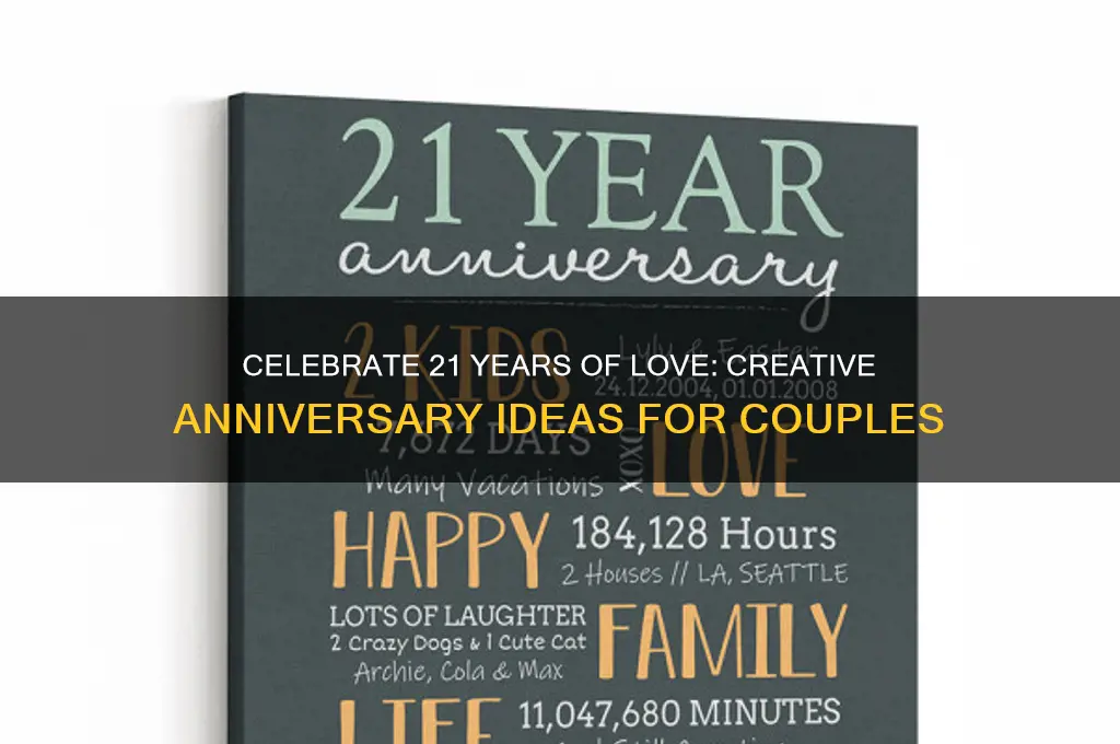 how to celebrate 21st wedding anniversary
