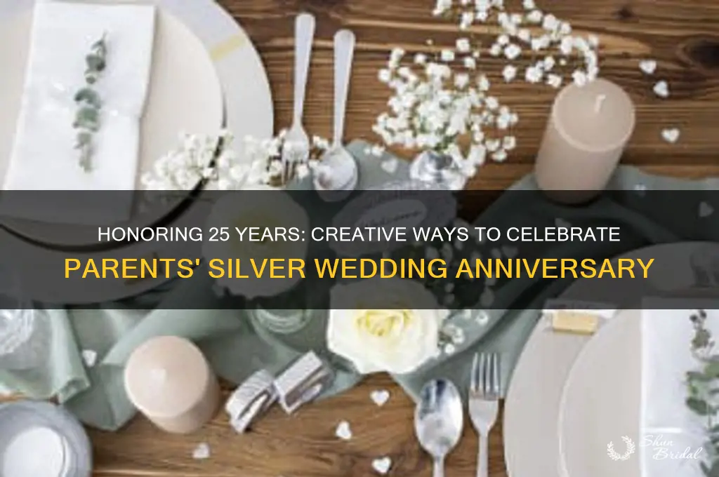 how to celebrate 25 wedding anniversary of parents