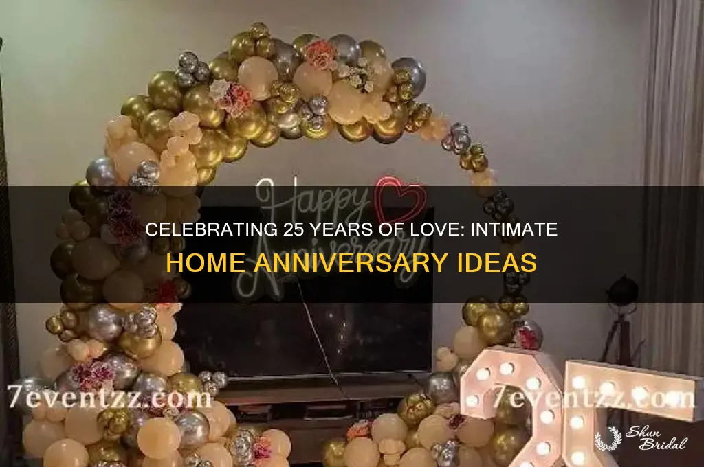 how to celebrate 25th wedding anniversary at home