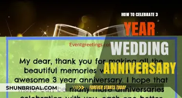 Celebrating Three Years of Love: Creative Ideas for Your Wedding Anniversary