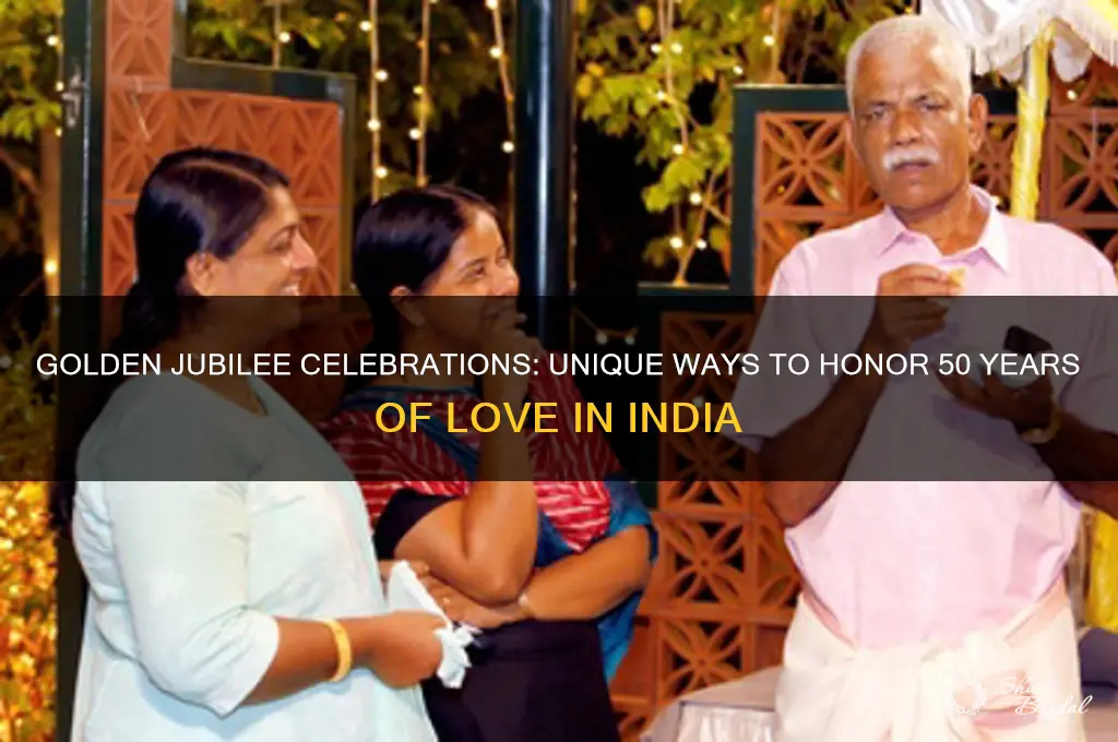 how to celebrate 50th wedding anniversary in india