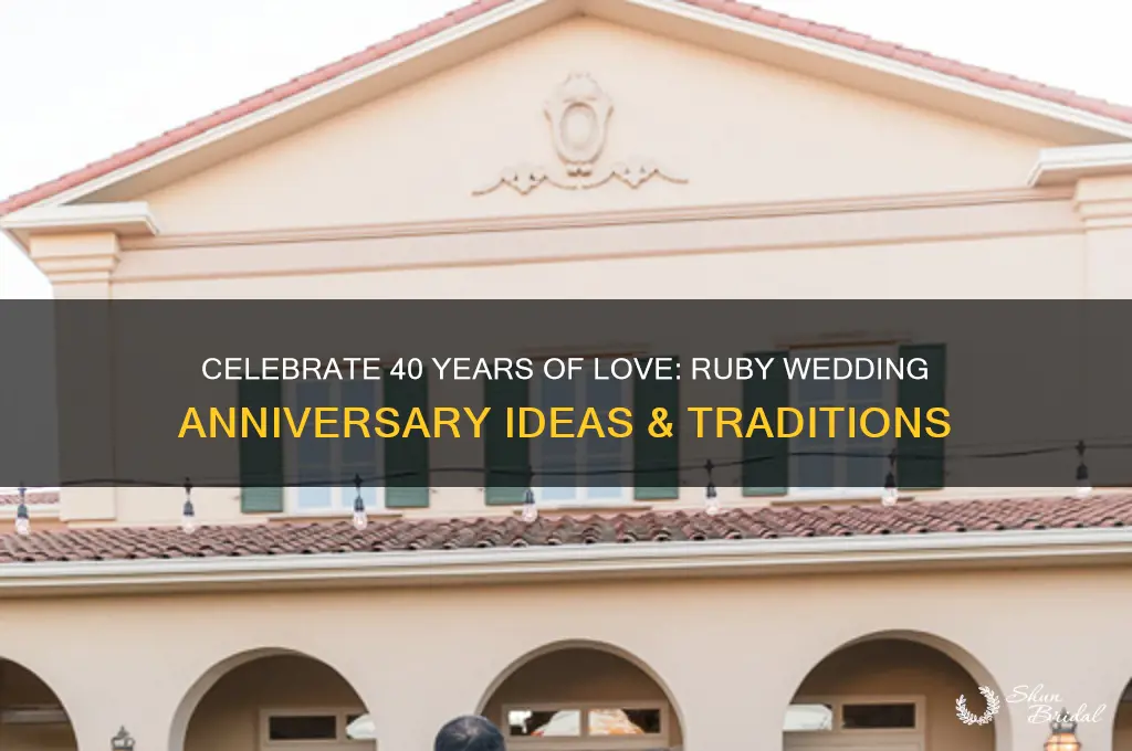 how to celebrate ruby wedding anniversary