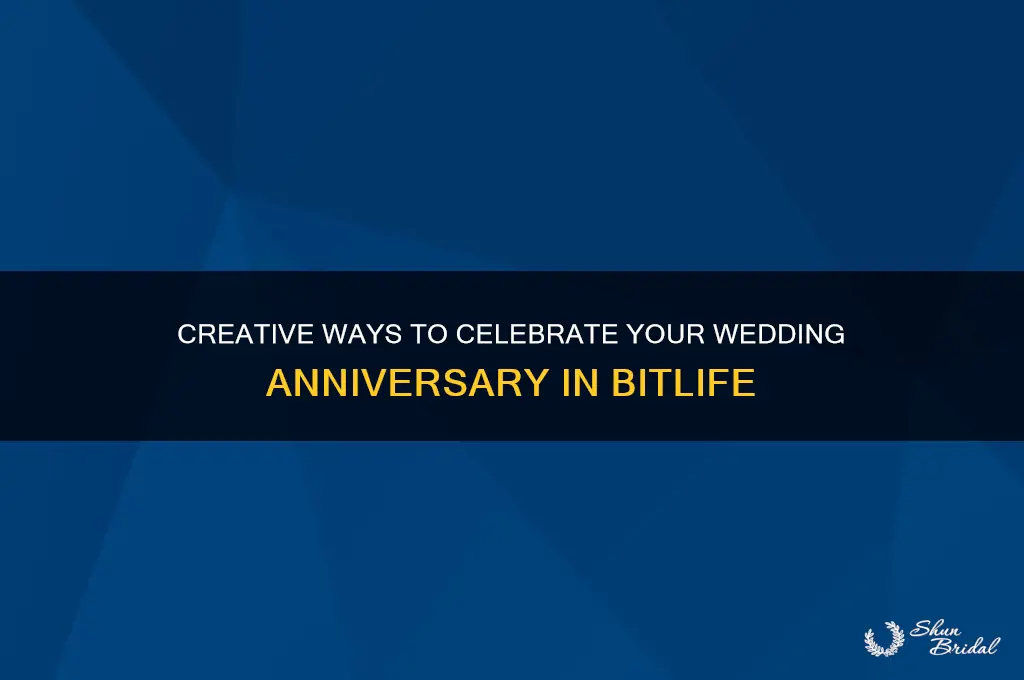 how to celebrate wedding anniversary bitlife