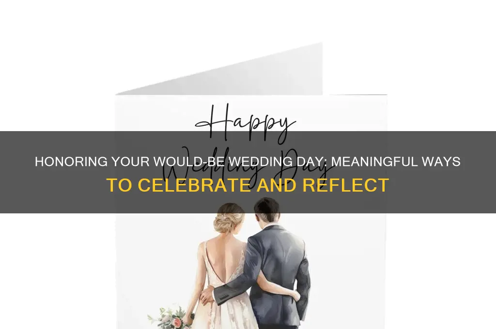 how to celebrate what would have been wedding day