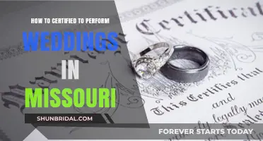 How to Get Certified to Perform Weddings in Missouri