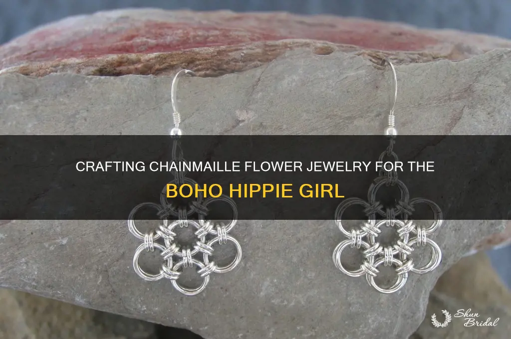 how to chaine maille flower hippie girl
