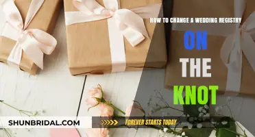 The Knot Wedding Registry: Editing Your Gift List