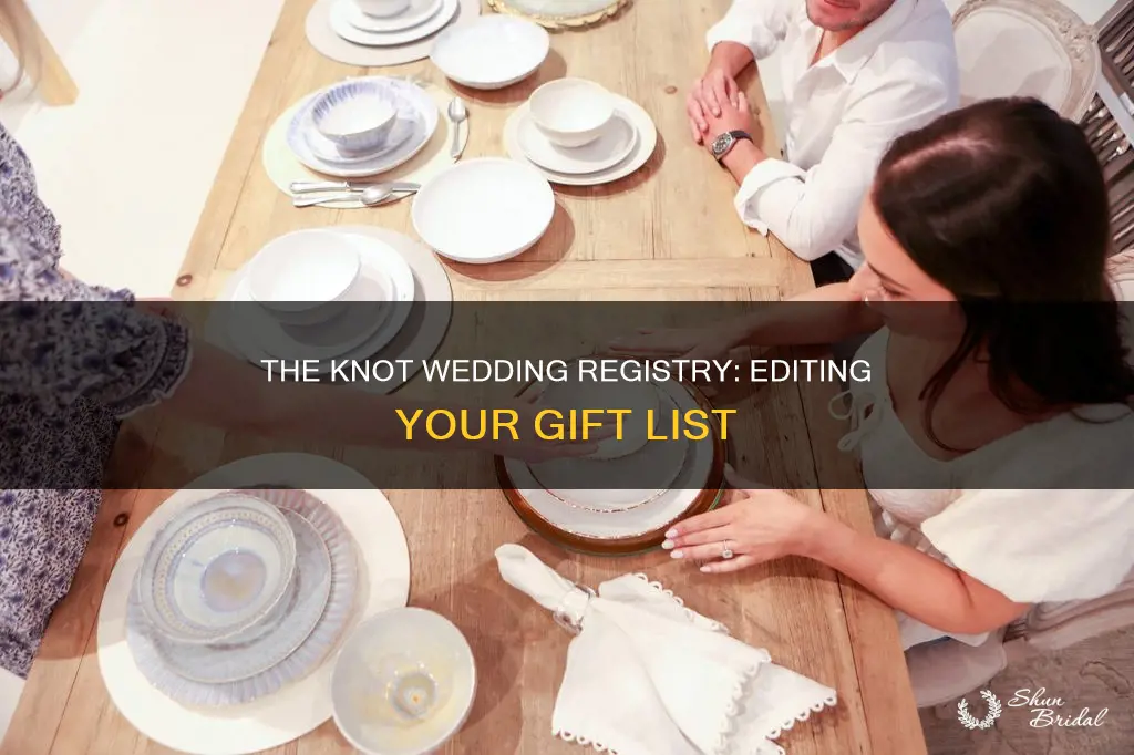 how to change a wedding registry on the knot