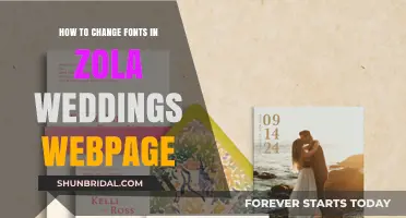 Customizing Your Zola Wedding Website: A Guide to Changing Fonts