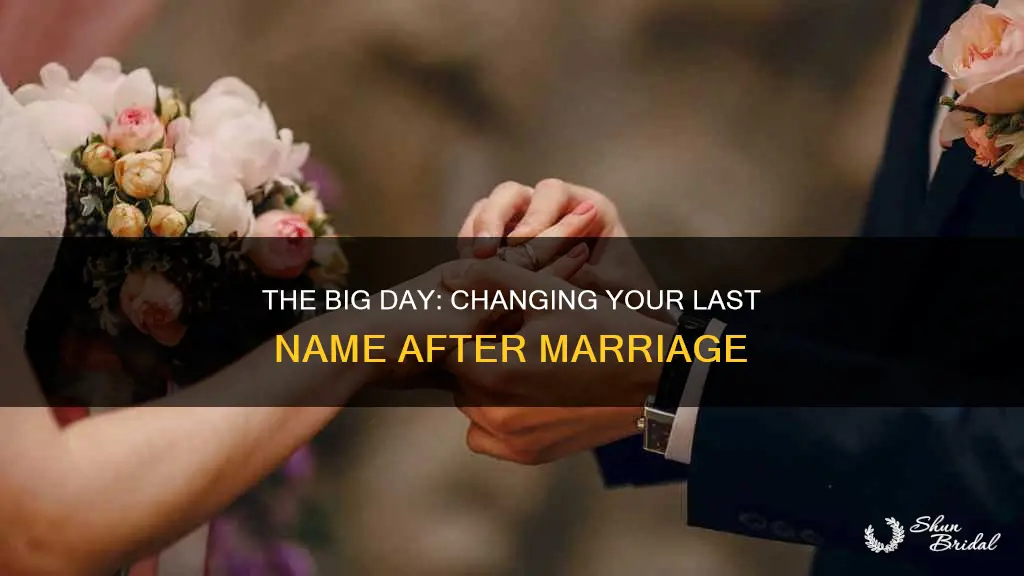 how to change last name after wedding