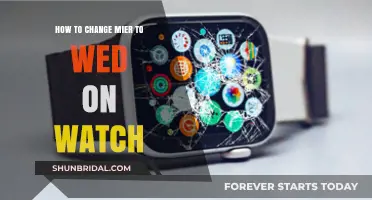 Quick Fix: Changing Mier to Wed on Your Watch Display