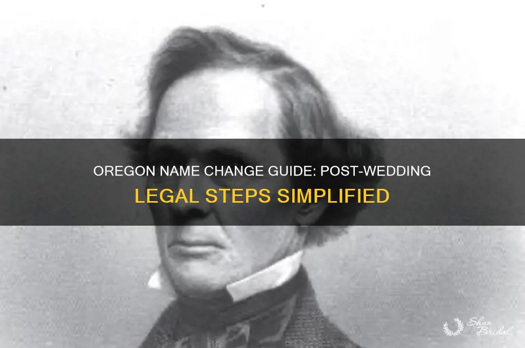 how to change name after wedding oregon