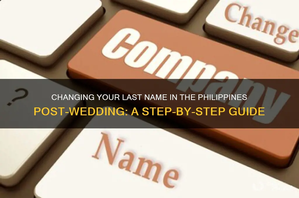 how to change name in philippines after wedding