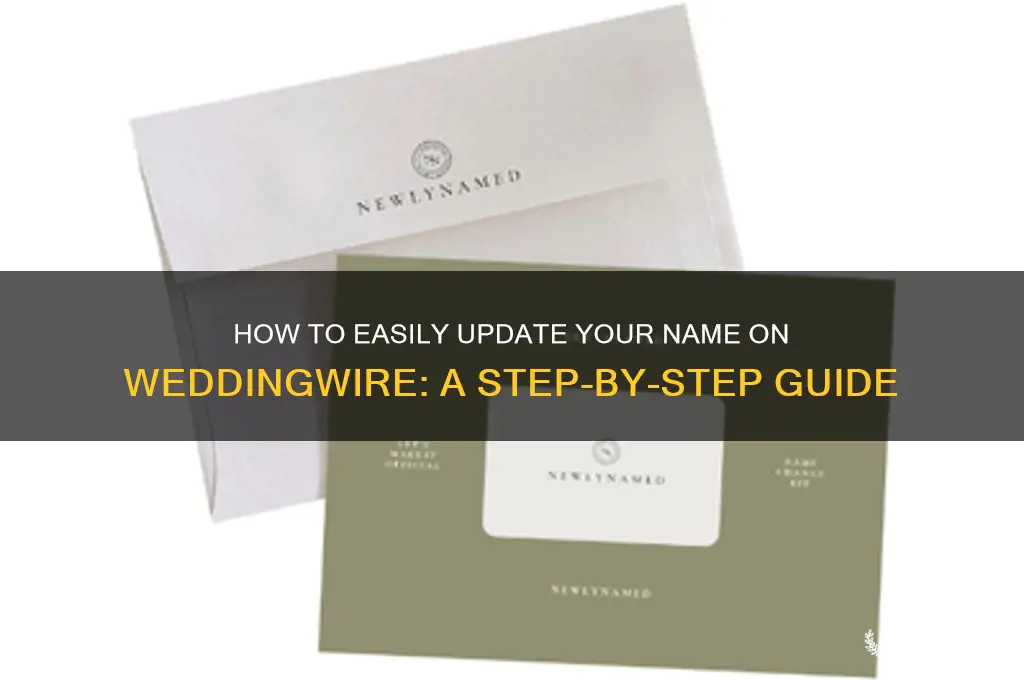 how to change name on wedding wire